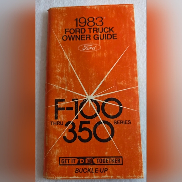 Ford F-100 thru 350 Owner Guide - Bright Orange Cover - Picture 4 of 4